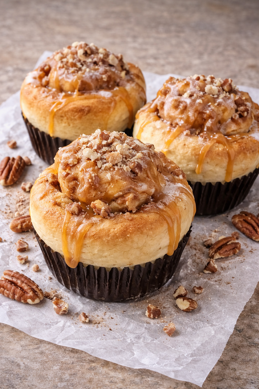 Caramel Pecan Cinnamon Roll